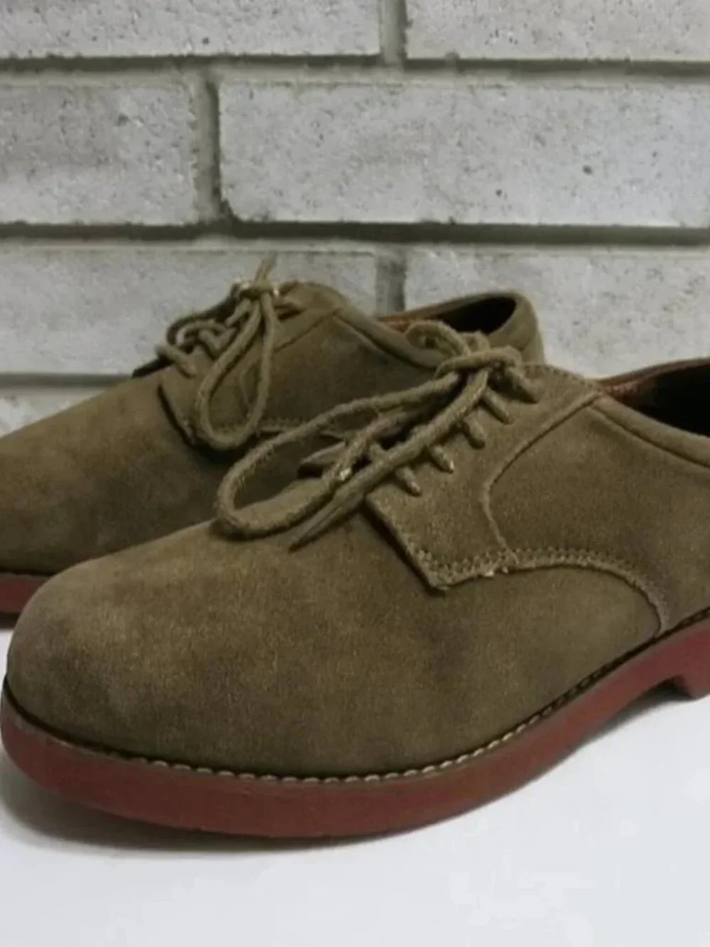 Bass Suede Leather Casual Dress Oxfords Comfort Shoes Men's Size 9 M